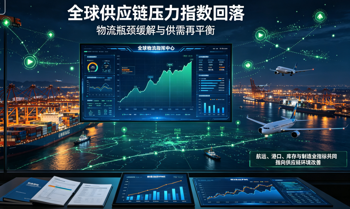 Global Supply Chain Pressure Falls to Pre-Pandemic Level