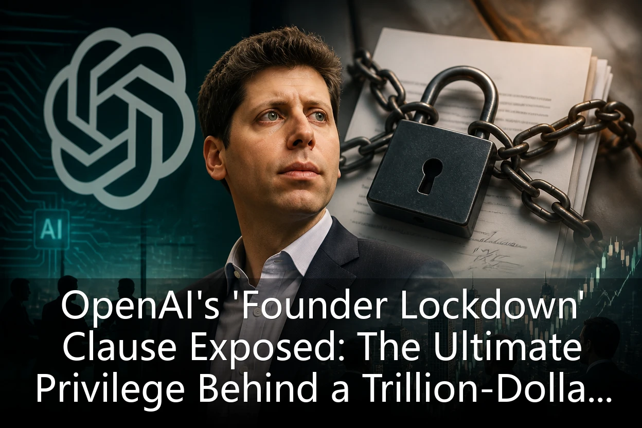 OpenAI's 'Founder Lockdown' Clause Exposed: The Ultimate Privilege Behind a Trillion-Dollar Valuation, an Invisible Shackle for Investors?
