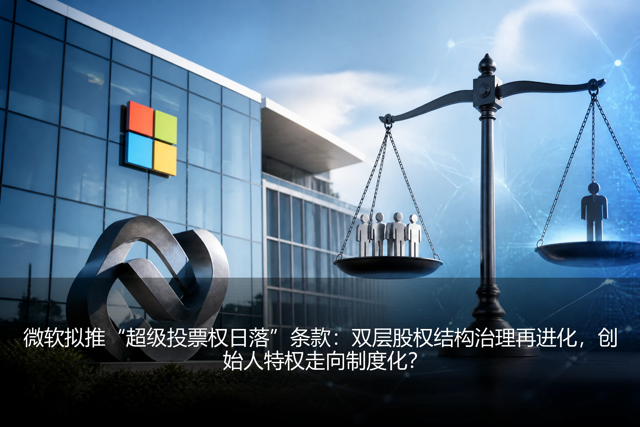 微软拟推“超级投票权日落”条款：双层股权结构治理再进化，创始人特权走向制度化？
